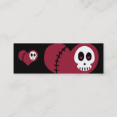 スカルのハートのプロフィールカード スキニー名刺 (裏面)