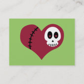 スカルのハートの名刺 名刺 (裏面)