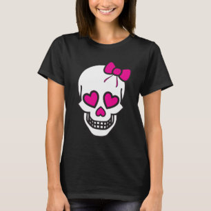 スカルのハート Tシャツ