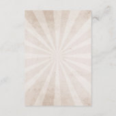 スカルのバラ氏及びAccommodation夫人の結婚式の招待状 エンクロージャーカード (裏面)