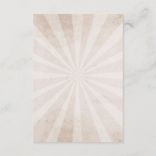 スカルのバラ氏及びAccommodation夫人の結婚式の招待状 エンクロージャーカード (裏面)