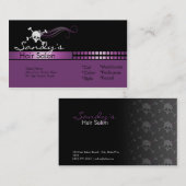 スカルのヘアーサロンの名刺 名刺 (正面/裏面)