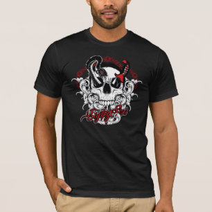 スカルのヘビ Tシャツ
