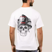 スカルのヘルメット Tシャツ (裏面)