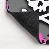 スカルのペンキの（ばちゃばちゃ）跳ねる マウスパッド (コーナー)