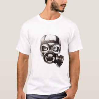 スカルのマスクの白のTシャツ Tシャツ