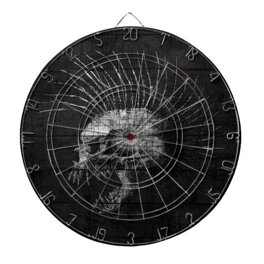 スカルのモホーク語 ダーツボード (正面)