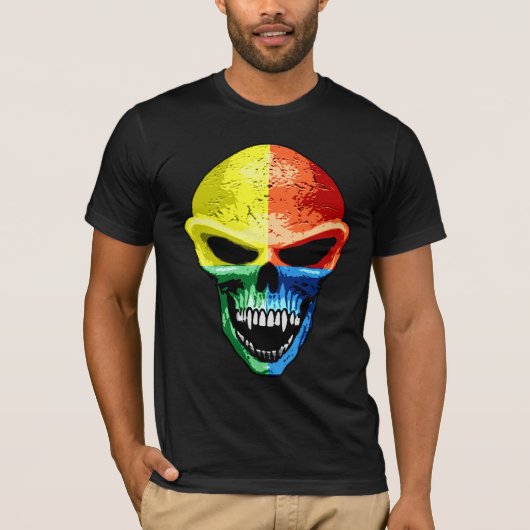 スカルのワイシャツ Tシャツ (正面)