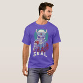 スカルのヴァイキング Tシャツ (正面フル)