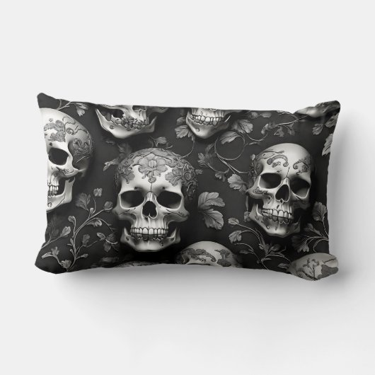 スカルの不思議な ランバークッション (裏面)