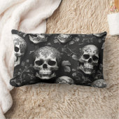 スカルの不思議な ランバークッション (ブランケット)