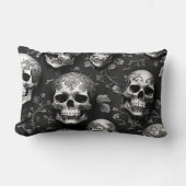 スカルの不思議な ランバークッション (正面)