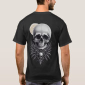 スカルの不気味なゴシックTシャツ Tシャツ (裏面)
