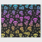 スカルの包装紙 ラッピングペーパー (フラット)