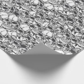 スカルの包装紙 ラッピングペーパー (角)