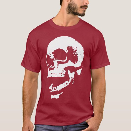 スカルの口のプリント Tシャツ (正面)