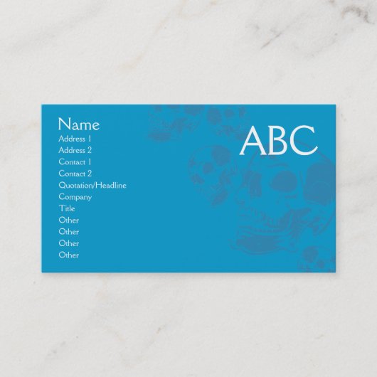 スカルの名刺 名刺 (正面)