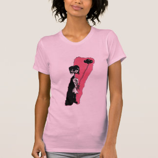 スカルの女の子 Tシャツ