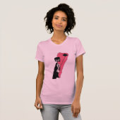 スカルの女の子 Tシャツ (正面フル)