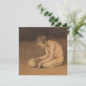 スカルの少年（Magnus Enckell著） カード (スタンド正面)