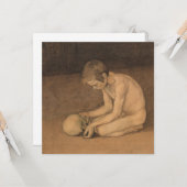 スカルの少年（Magnus Enckell著） カード (正面/裏面インサイチュ)