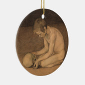 スカルの少年（Magnus Enckell著） セラミックオーナメント (右)