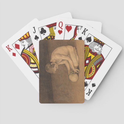 スカルの少年（Magnus Enckell著） トランプ (裏面)