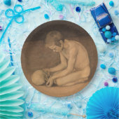 スカルの少年（Magnus Enckell著） ペーパープレート (パーティー)