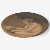 スカルの少年（Magnus Enckell著） ペーパープレート (アングル)