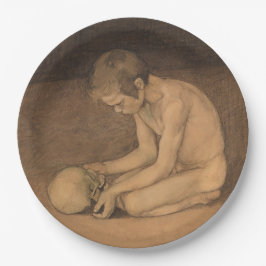 スカルの少年（Magnus Enckell著） ペーパープレート