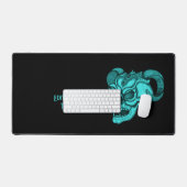 スカルの悪魔 デスクマット (キーボード&マウス)