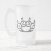 スカルの指の関節 フロストグラスビールジョッキ (左)