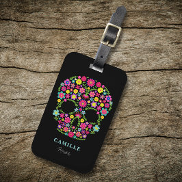 スカルの日の死んだハローウィンパーティ ラゲッジタグ