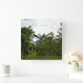 スカルの時計 スクエア壁時計 (ホーム)