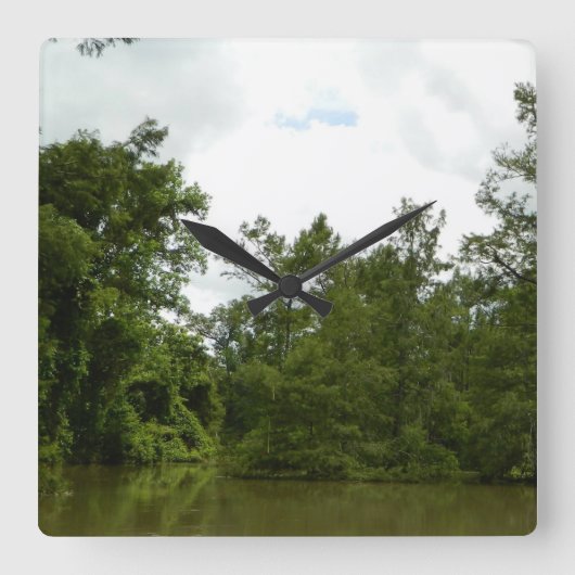 スカルの時計 スクエア壁時計 (正面)