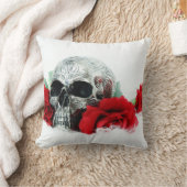 スカルの枕 クッション (ブランケット)