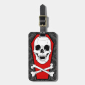 スカルの棺の荷物Tage ラゲッジタグ (正面縦)