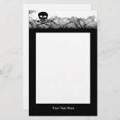 スカルの煙の文房具 便箋 (正面/裏面)