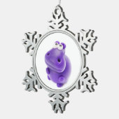 スカルの発破工のオーナメント スノーフレークピューターオーナメント (右)