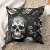 スカルの神経質で神秘的な クッション (ブランケット)