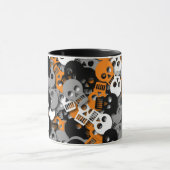 スカルの紙吹雪のマグ マグカップ (中央)