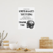 スカルの結婚プラグ抜き ポスター (キッチン)