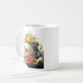 スカルの花束のマグ コーヒーマグカップ (正面左)