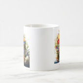 スカルの花束のマグ コーヒーマグカップ (中央)