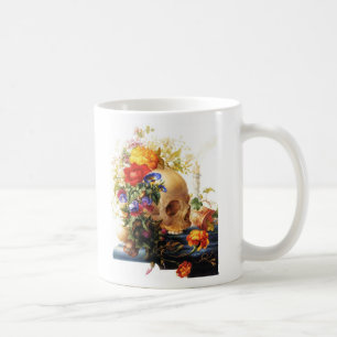 スカルの花束のマグ コーヒーマグカップ