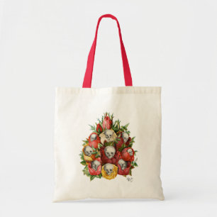 スカルの花束 トートバッグ
