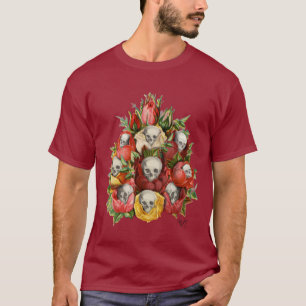 スカルの花束 Tシャツ