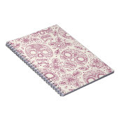 スカルの花:メキシコの日シームレス。 ノートブック (右側)