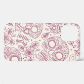 スカルの花:メキシコの日シームレス。 Case-Mate iPhoneケース (裏面 (横))