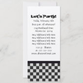 スカルの誕生日のパーティの招待状 招待状 (裏面)